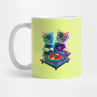 2 Musical Kitten DJs Mug